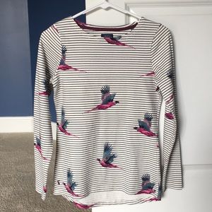 Joules women’s cotton pheasant print shirt  size 4